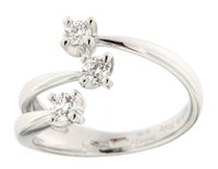 Anello Davite & Delucchi Donna in Oro bianco Diamante 0.40 Ct AA029732 40S - AA029732 40S